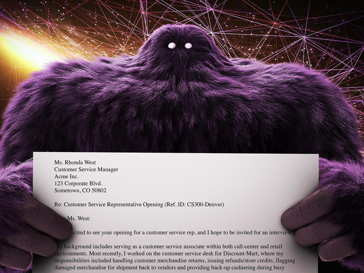 cover letter sample monster